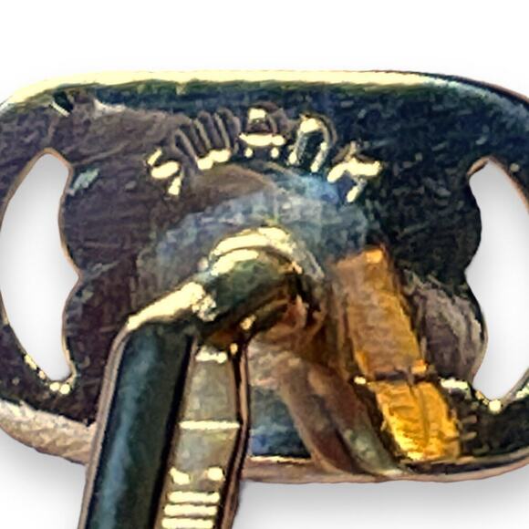 Vintage Swank Cufflinks Mens Gold Tone Art Deco MCM Signed - Picture 6 of 6